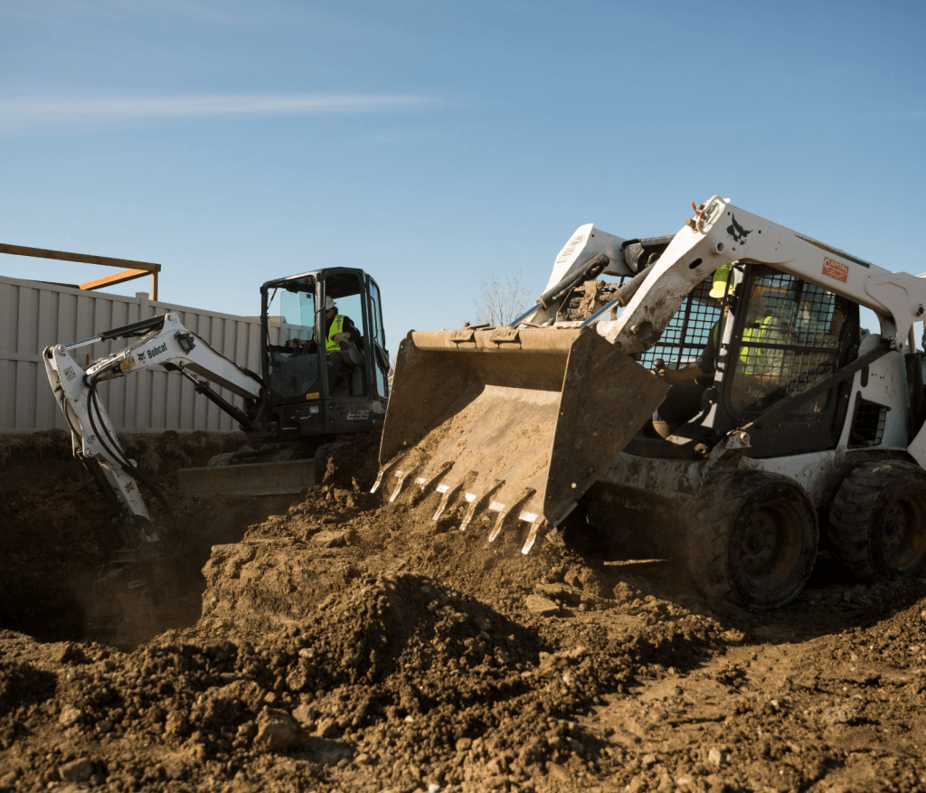 Kline jobsite doing dirt work