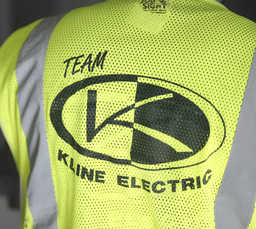 Kline safety vest with logo